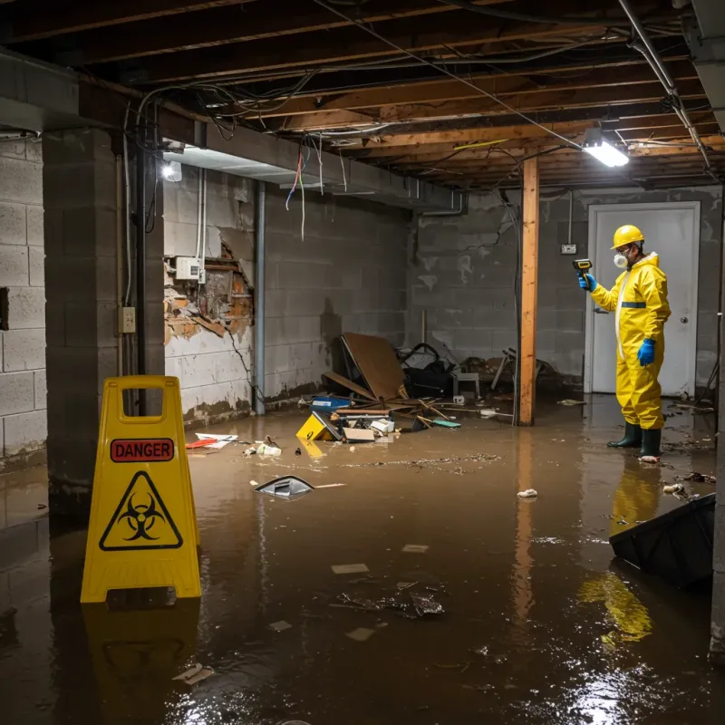Flooded Basement Electrical Hazard in Pepeekeo, HI Property